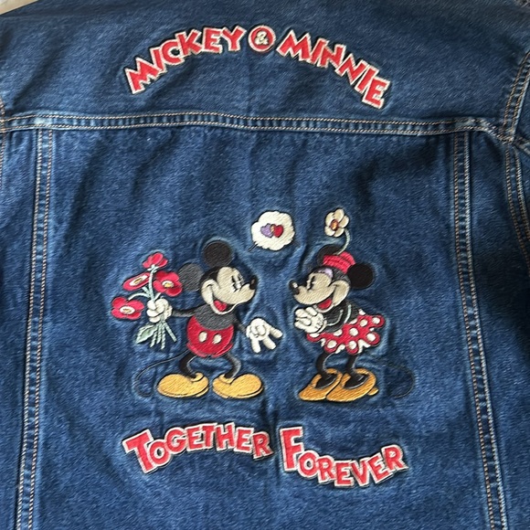 Vintage Disney Mickey & Minnie Mouse Jean Jacket - Picture 3 of 4